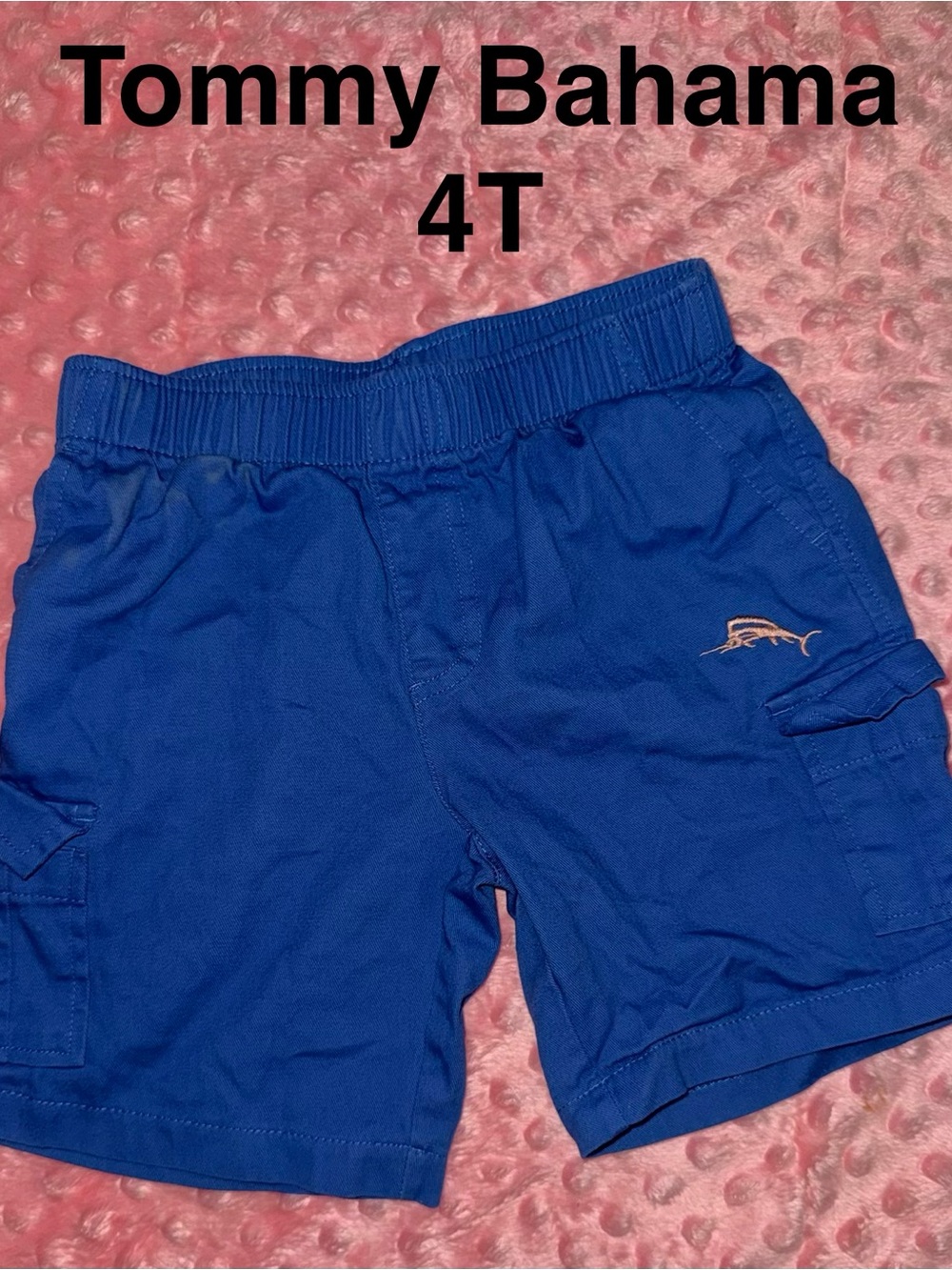Tommy Bahama Royal Blue Toddler Cargo Shorts